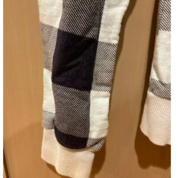 Divided  H & M blue plaid sweatshirt jacket size2 - Picture 4 of 6